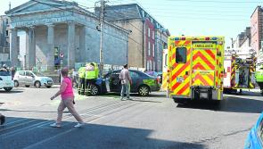 WATCH: Emergency services attend scene of multi-car collision in Limerick