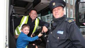 WATCH: Truck blindspots laid bare for Limerick cyclists and pedestrians at road safety event