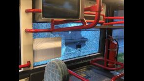 Vandals smash windows of Limerick city bus while passengers on board
