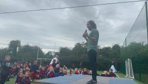 WATCH: Joe Wicks lights up the stage at his visit to Limerick national school 