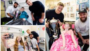 PICTURES: Josh Van Der Flier and Jamison Gibson-Park bring six nations trophy to Crumlin