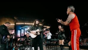 TikTok star Garron Noone overcomes on stage glitch thanks to Robbie Williams&rsquo; quick thinking