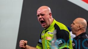 Michael van Gerwen into World Championship quarter-finals as Rob Cross bows out