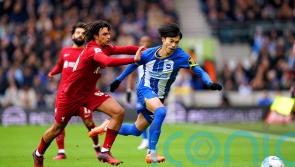 Kaoru Mitoma’s last-gasp strike sends holders Liverpool out of FA Cup