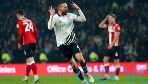 Lincoln hold Derby to draw despite Ben House’s red card