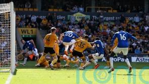 Yerry Mina’s last-gasp equaliser at Wolves gives Everton hope of survival