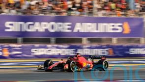 Ferrari duo set early Singapore pace as lizards disrupt first practice session