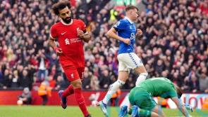 Mohamed Salah’s double helps Liverpool to another derby-day success