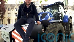 From Diddly Squat to Stretford – Kaleb Cooper works on Old Trafford pitch