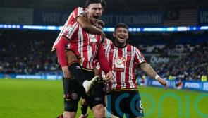 Kieffer Moore’s double at Cardiff maintains Sheffield United’s three-point lead