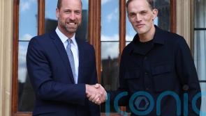 William greets Three Lions&rsquo; boss Tuchel at Windsor Castle to hear future plans