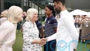 ‘Oh what a treat’: Queen meets Novak Djokovic on Wimbledon visit