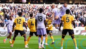 Jan Paul van Hecke’s late header for Brighton denies Wolves a first win