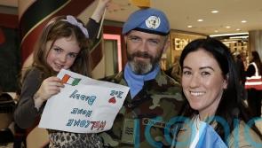Tears of joy and singing greet Irish peacekeepers returning from Lebanon