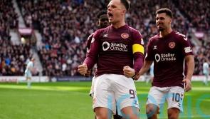 Hearts stay top of Premiership thanks to victory over Motherwell