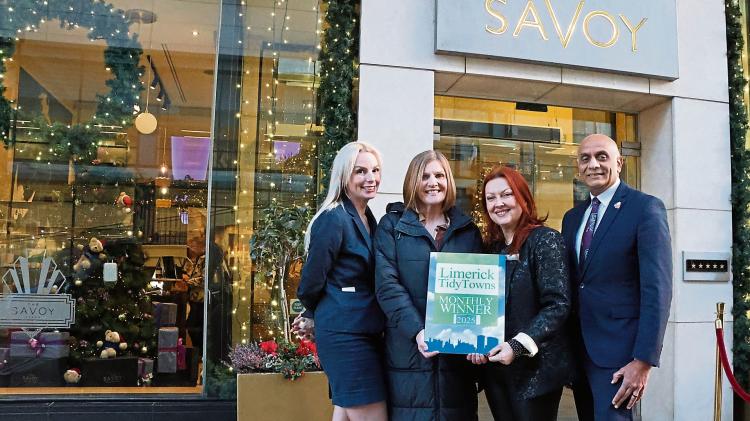 Top Limerick hotel gets Tidy Towns award for its 'warmth, style and sparkle'