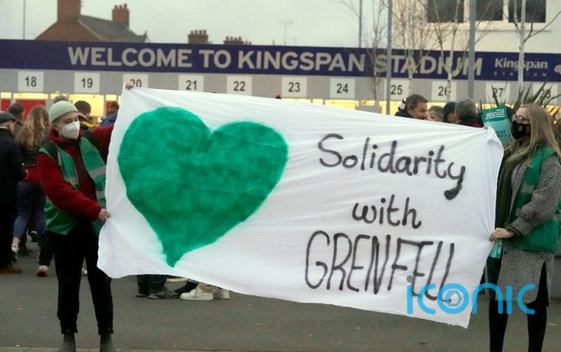 Protests urge Ulster Rugby to cut ties with sponsor Kingspan