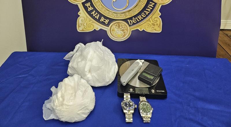 Gardaí find €70,000 of cocaine and Rolex watches in Dublin raid 