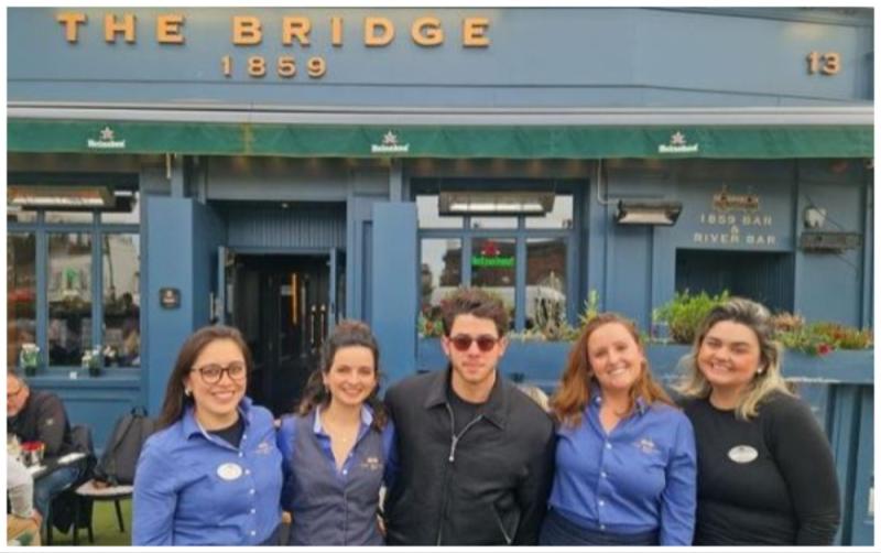 Nick Jonas pays surprise dinner visit to pub owned by Irish rugby legends