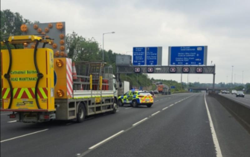 Dublin Airport warns of delays as M50 fully closed at Northbound junction after collision