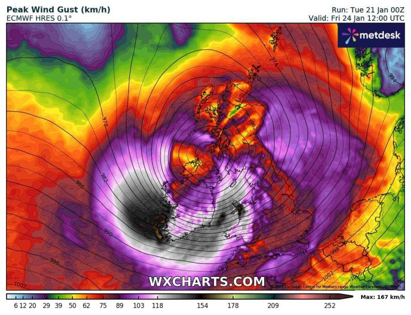 Batten down the hatches! Met Éireann issues more Status Red warnings as Storm Éowyn approaches