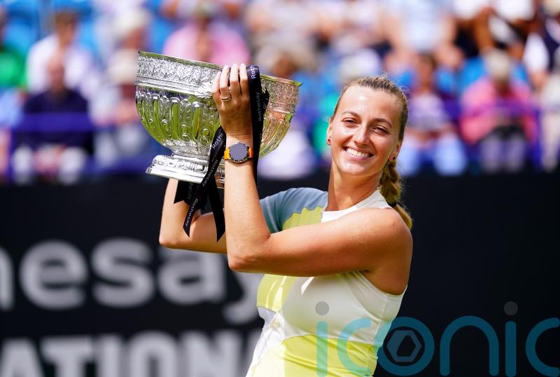 Petra Kvitova claims Eastbourne title with comfortable win over Jelena Ostapenko