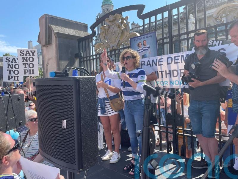 Investigation into Northern Irish child's death must be transparent, protesters say