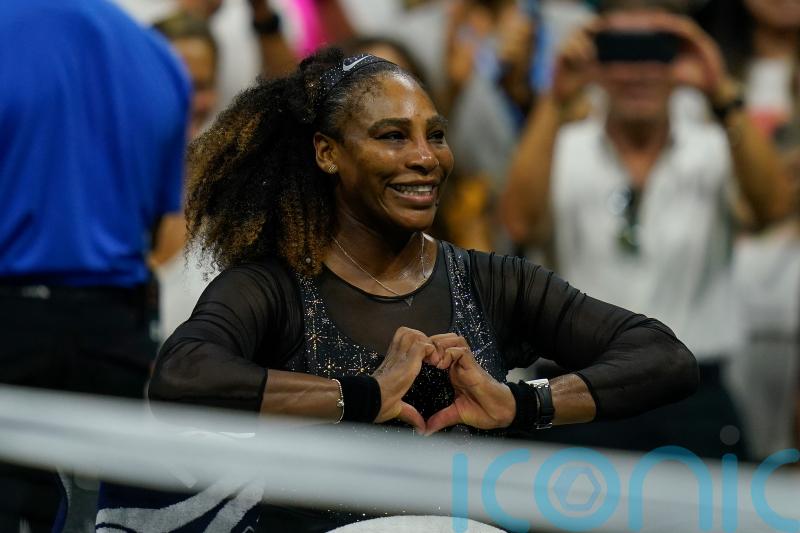 Serena Williams party continues following first-round win at US Open