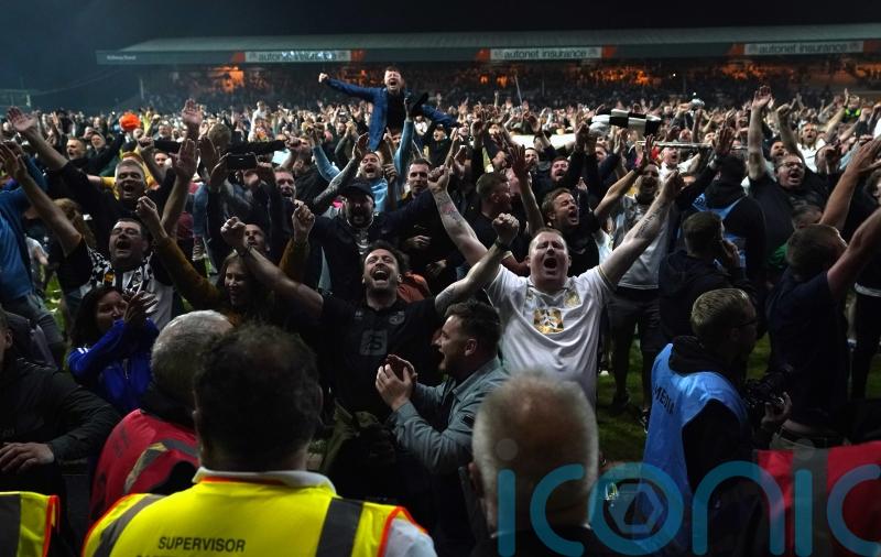 Port Vale fined £15,000 for fans’ pitch invasion after play-off semi-final