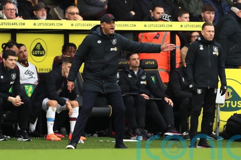 Vincent Kompany hails ‘complete performance’ from Burnley in win at Norwich