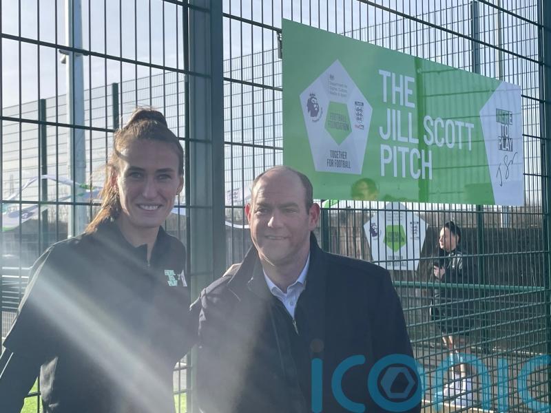 Jill Scott backs England to win World Cup as she opens pitch named in her honour