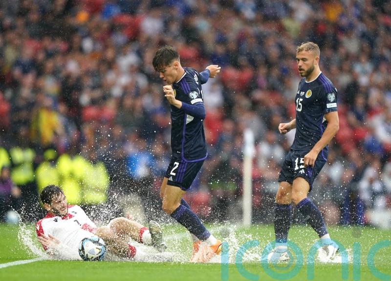 Managers decry weather stoppage as Scotland down Georgia at soaked Hampden Park