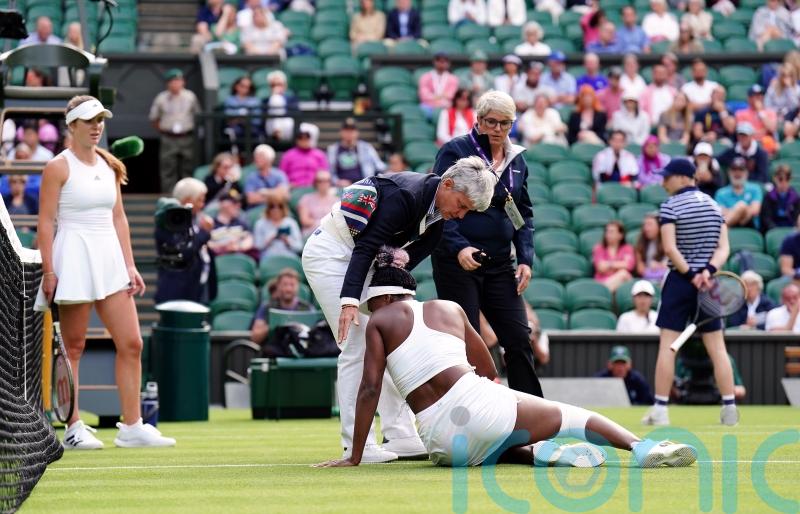 I got killed by the grass &ndash; Venus Williams suffers nasty fall in Wimbledon loss