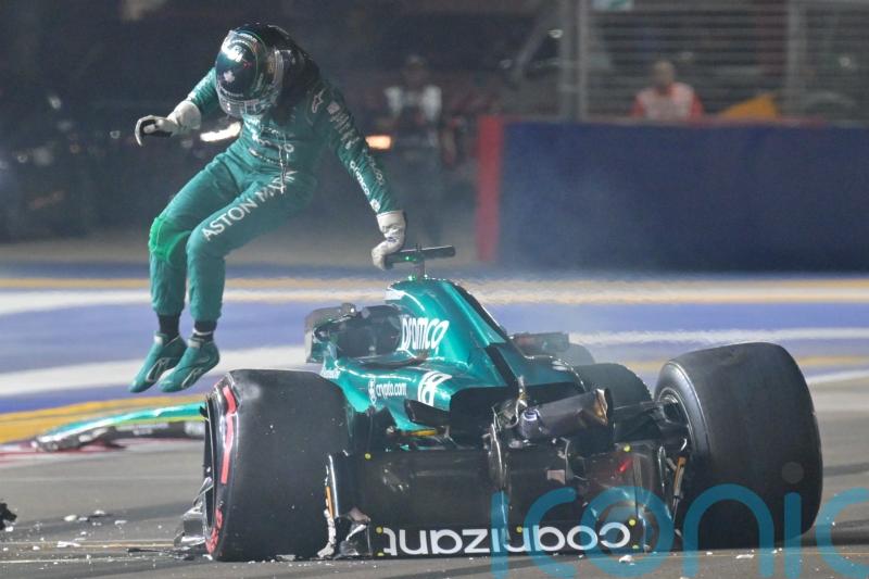 Lance Stroll crashes into barrier at 110mph in Singapore Grand Prix qualifying