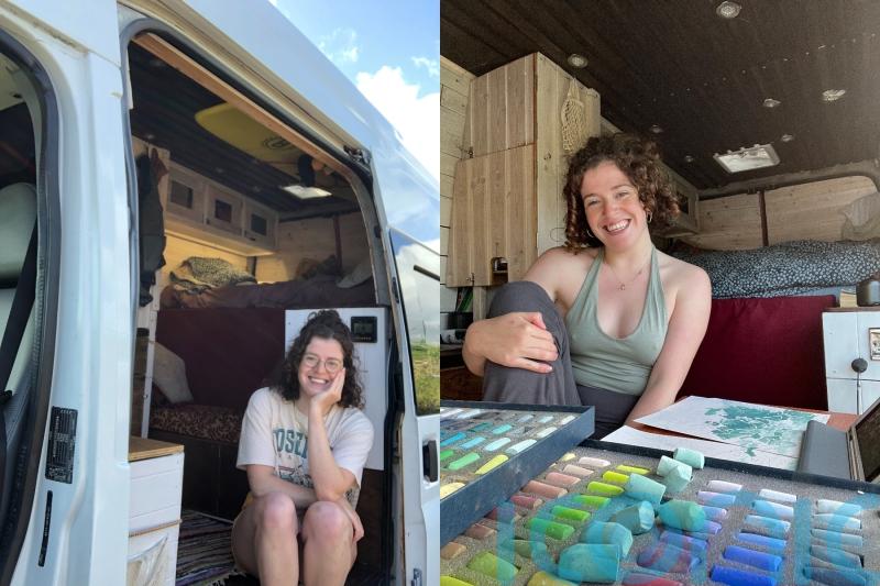 Scottish artist who 'fell in love' with Ireland travels the country in art studio on wheels
