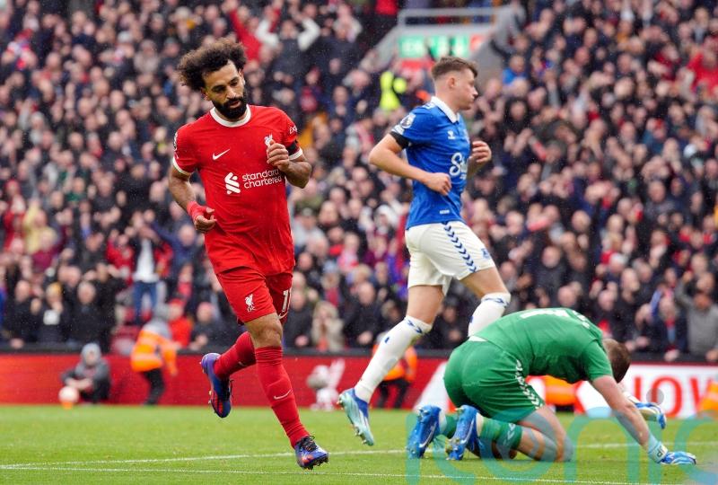 Mohamed Salah’s double helps Liverpool to another derby-day success