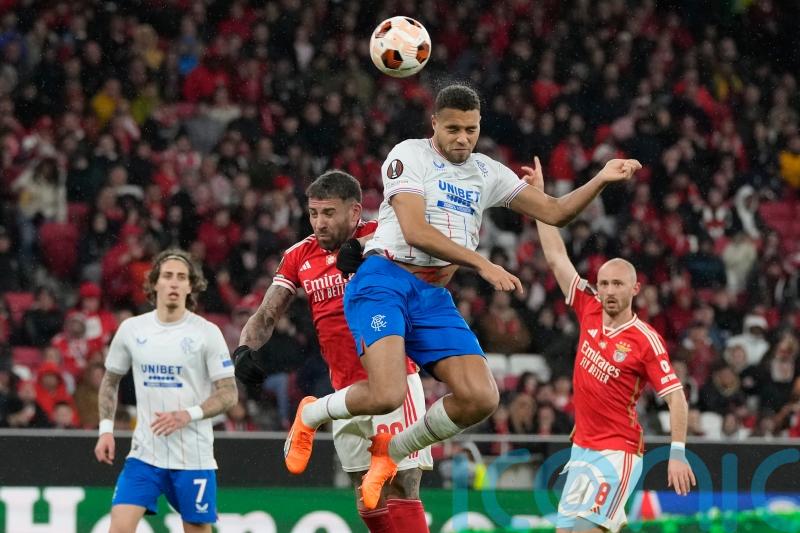 Injury-hit Rangers twice pegged back by Benfica in Europa League tie
