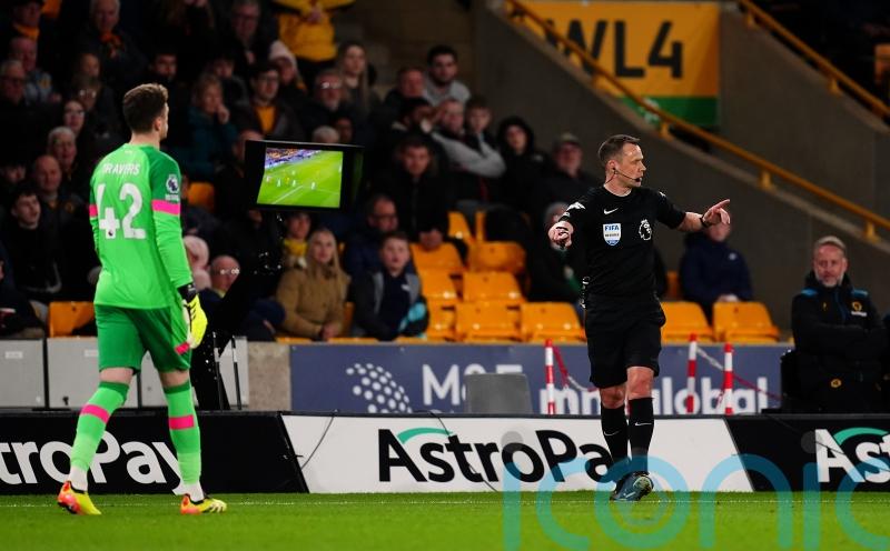 Stuart Attwell at the heart of the action again in Bournemouth’s win at Wolves