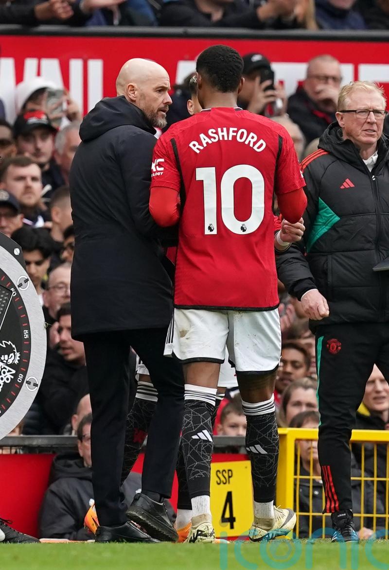 Erik ten Hag expresses ‘a lot of sympathy’ for misfiring Marcus Rashford