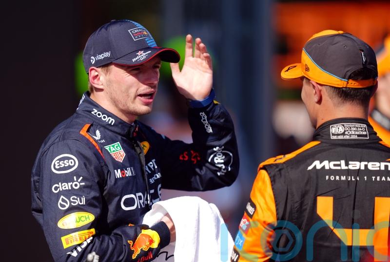 Max Verstappen sees off McLaren challenge to match Ayrton Senna’s pole record