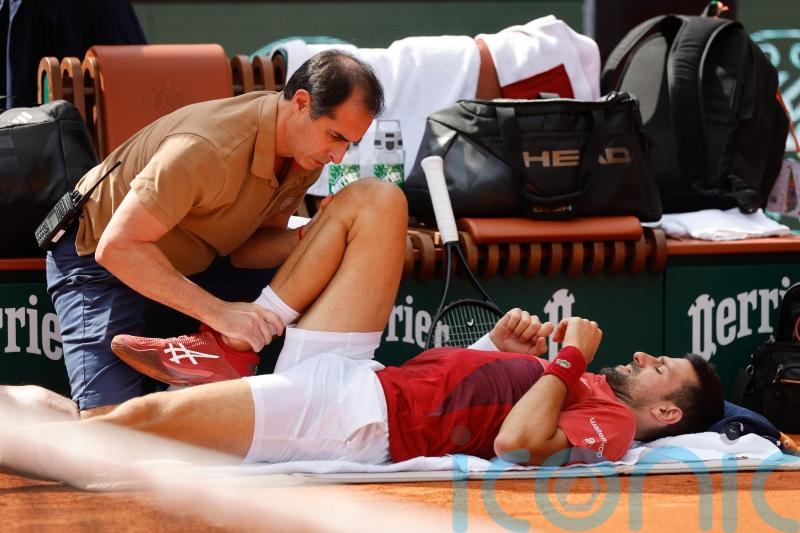 Novak Djokovic forced to withdraw from French Open with knee injury