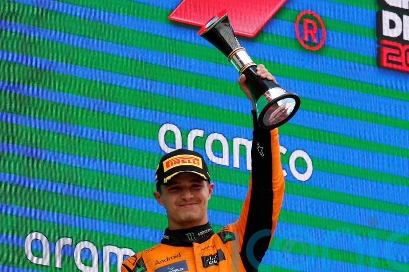 Lando Norris despondent after &lsquo;bad start&rsquo; costs him victory in Spain
