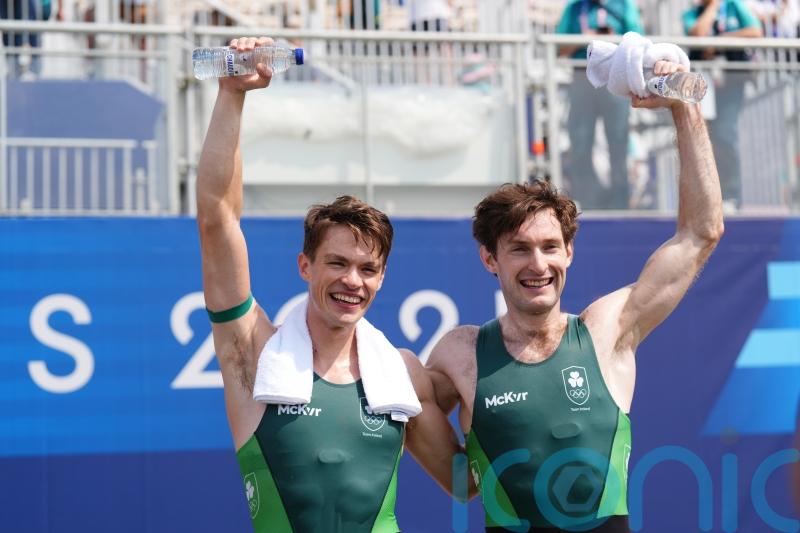 Fintan McCarthy and Paul O’Donovan defend title with another gold in Paris