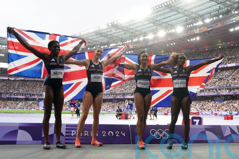 Great Britain’s 4x100m relay teams both bag medals