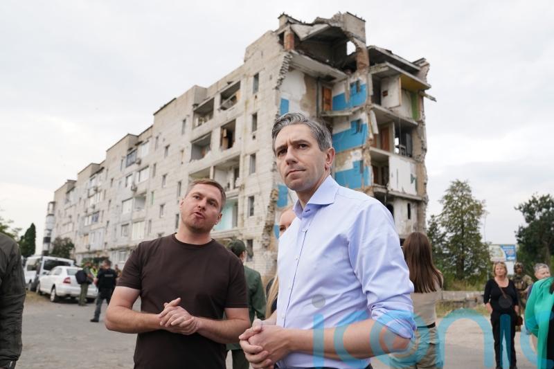 Ireland’s Simon Harris pays tribute to resilience of Ukrainian people