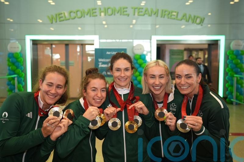 Joyous scenes as Irish athletes welcomed home from Paralympic Games
