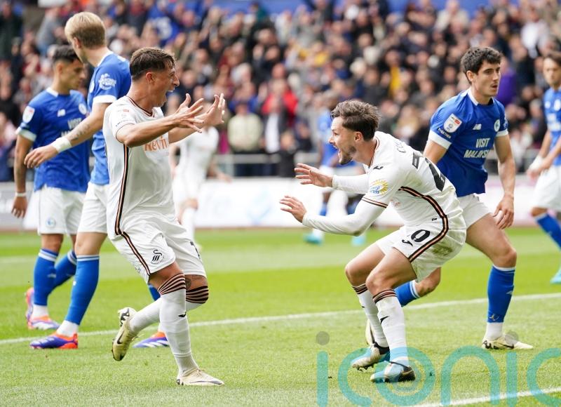 Liam Cullen on scoresheet as Swansea secure first away win at Coventry