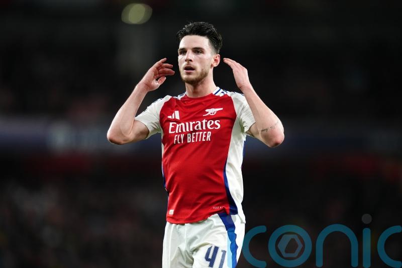 Declan Rice injury blow for Arsenal ahead of Champions League trip to Milan