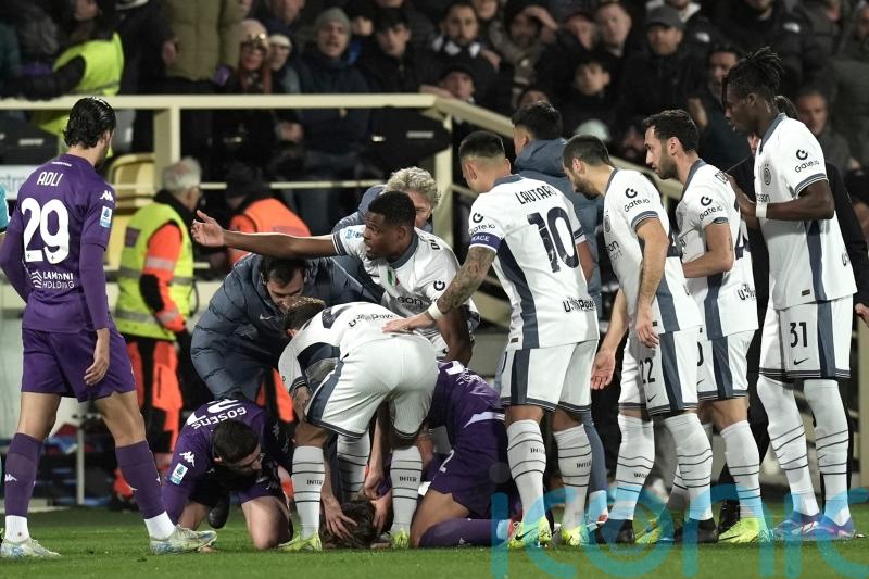 Fiorentina midfielder Edoardo Bove ‘awake and alert’ in hospital after collapse