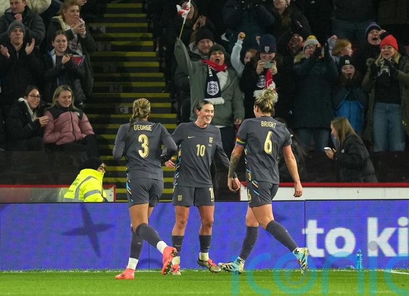 England end 2024 with win over Switzerland thanks to early Grace Clinton strike
